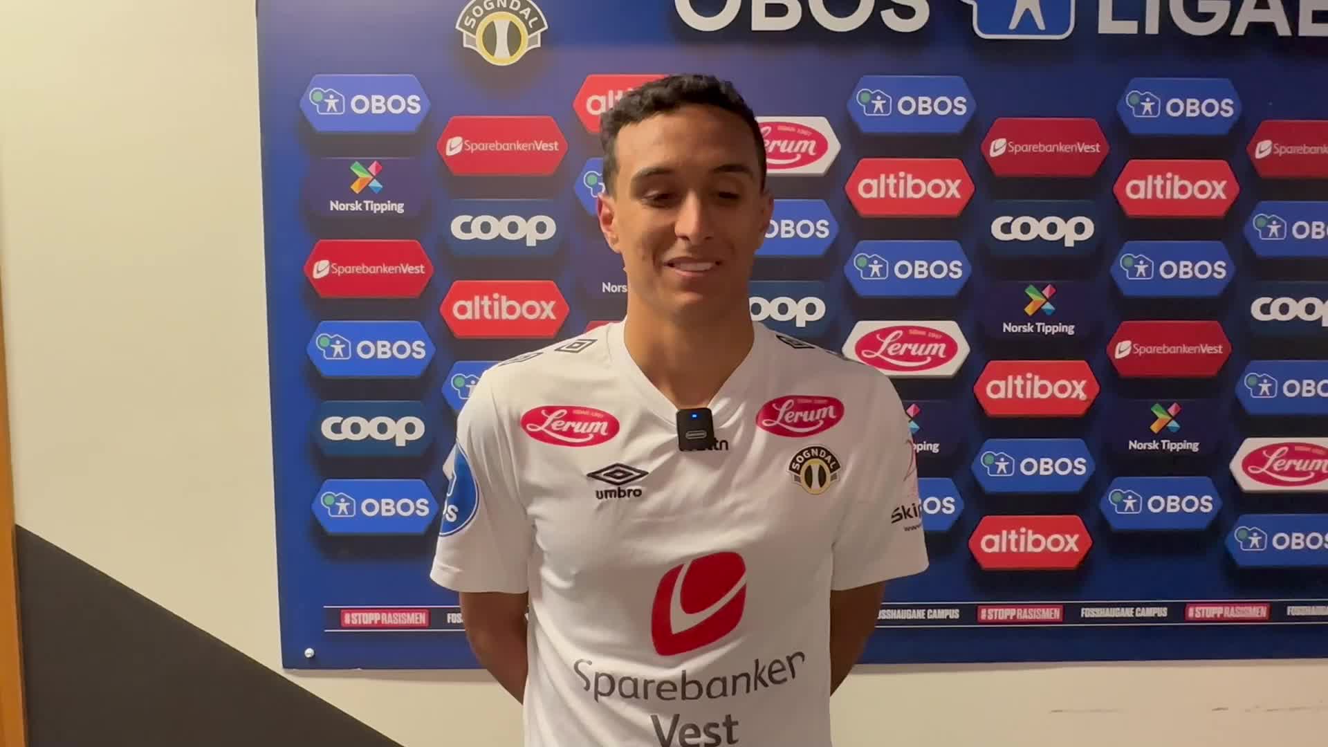 Oliver Hintsa etter sigeren mot Odd