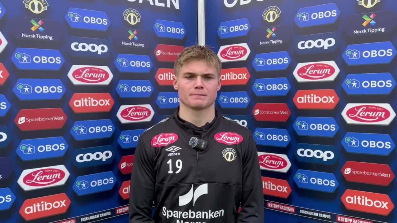 Erik Flataker før Mjøndalen