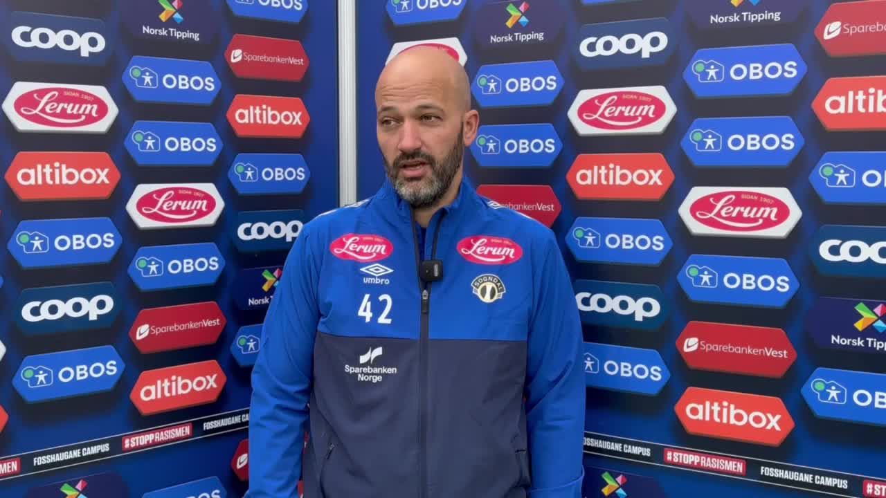 Luis Pimenta før cupkampen mot Kongsvinger